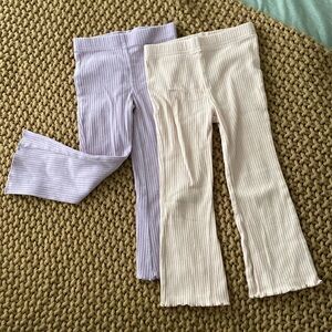 Set of 2 Carters 3T girls bell bottom flare pants